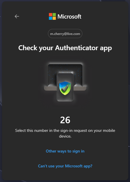 Microsoft Authenticate With The Authenticator App Form