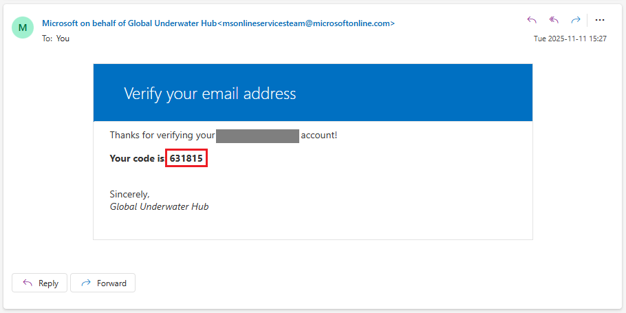 Sign In Verification Email
